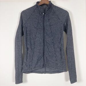 Athleta Heartbeat Hope Zipup Jacket in Black Size Small